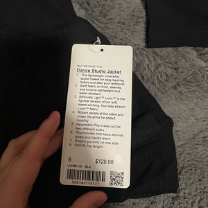 Lululemon dance studio jacket reversible